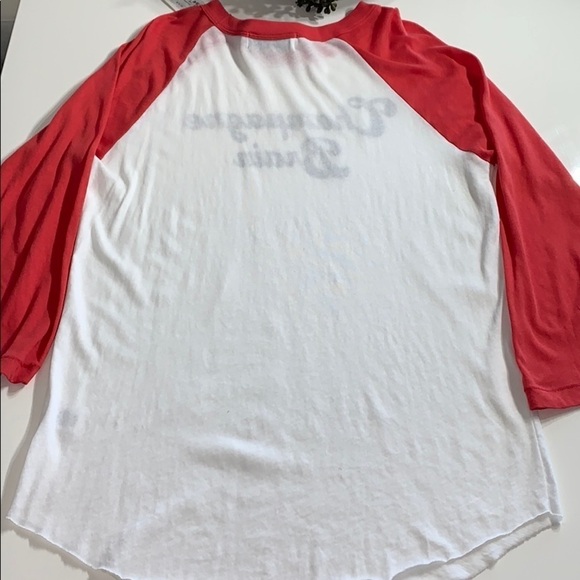 Wildfox Champagne Brain Baseball T-shirt red women’s tee large new w tag - Picture 6 of 7